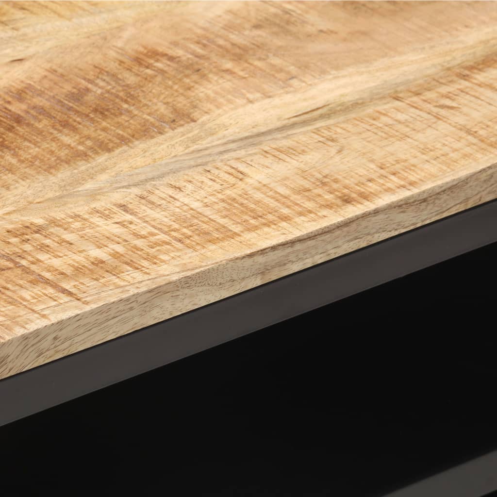 Mueble para TV de madera maciza de mango rugosa 120x30x40 cm