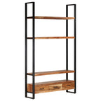 Estantería madera maciza de acacia 118x30x200 cm