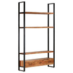 Estantería madera maciza de acacia 118x30x200 cm