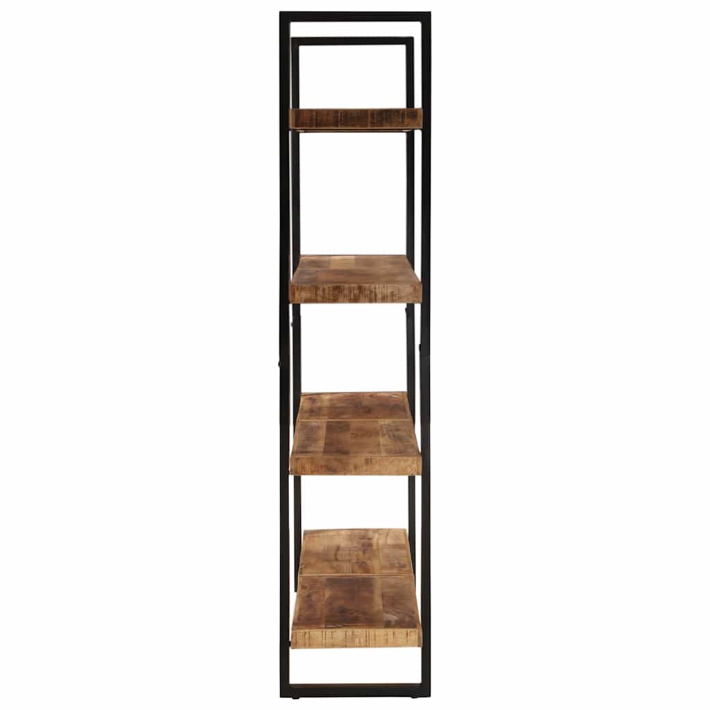 Estantería de 4 niveles madera de mango rugosa 160x40x180 cm