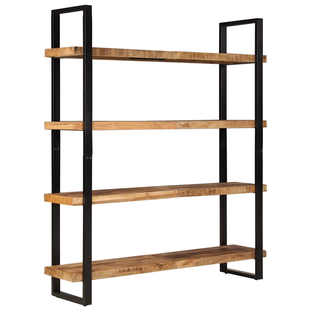Estantería de 4 niveles madera de mango rugosa 160x40x180 cm