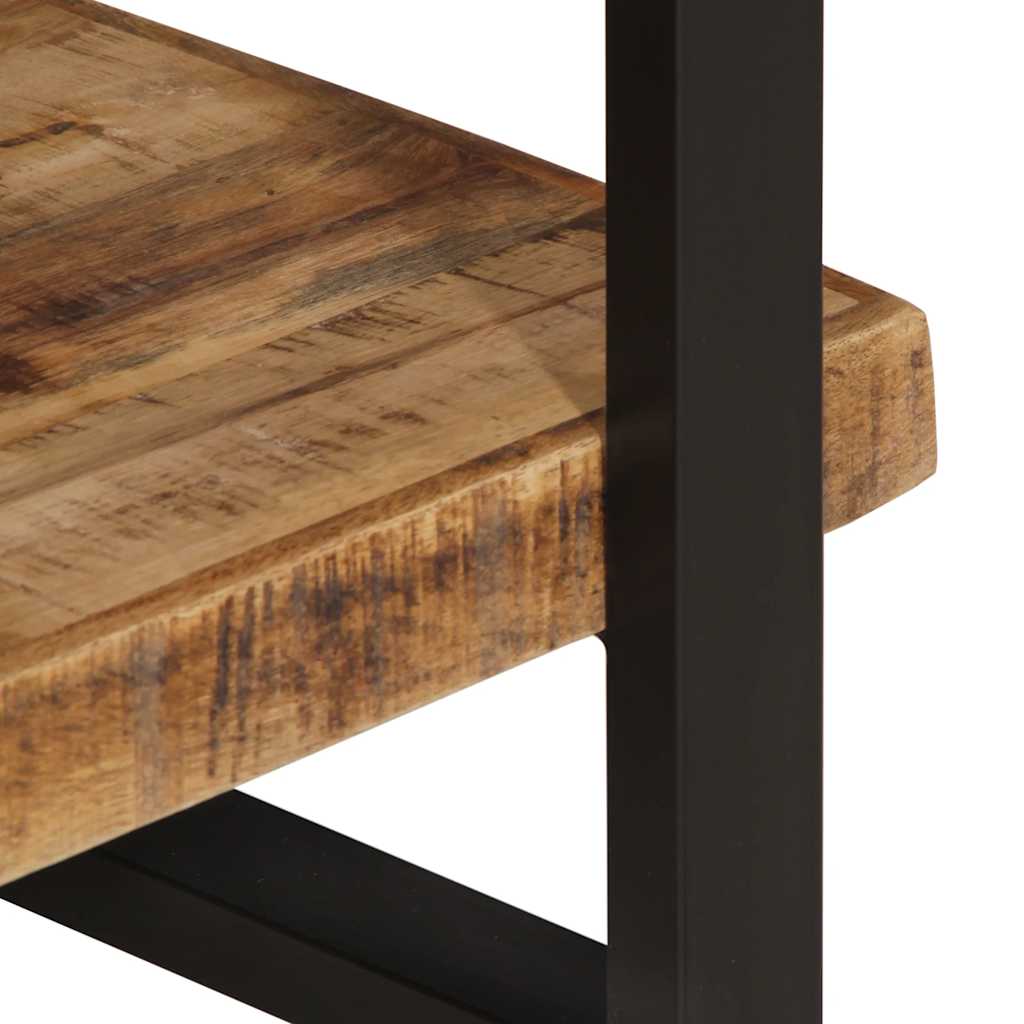 Estantería de 4 niveles madera de mango rugosa 160x40x180 cm
