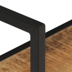Estantería de pared de madera de mango rugosa 60x20x60 cm