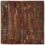 Mesa de bistró de madera maciza reciclada 60x60x76 cm