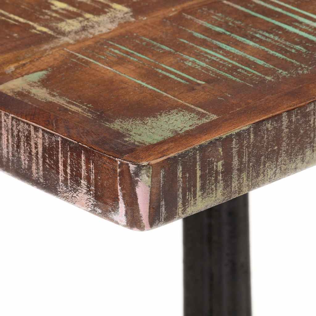 Mesa de bistró de madera maciza reciclada 60x60x76 cm
