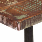 Mesa de bistró de madera maciza reciclada 60x60x76 cm