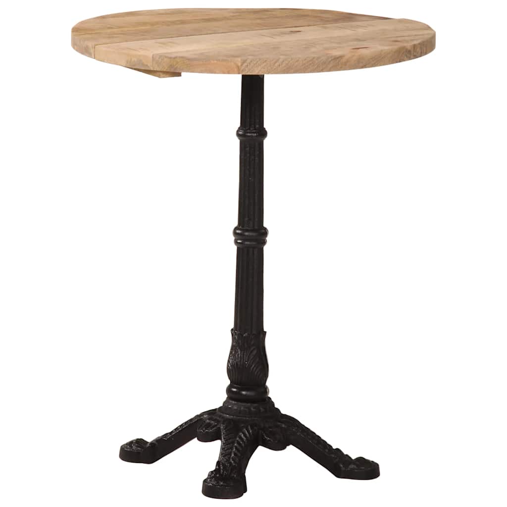 Mesa de bistró de madera maciza reciclada 60x60x76 cm