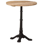 Mesa de bistró de madera maciza reciclada 60x60x76 cm