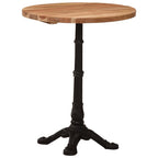 Mesa de bistró de madera maciza reciclada 60x60x76 cm