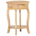Mesa auxiliar de madera maciza de mango 37x37x61 cm