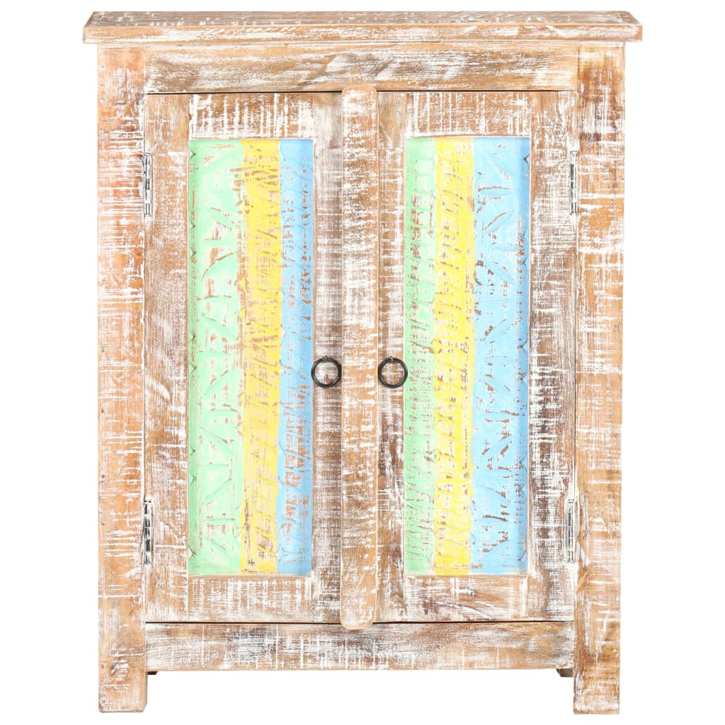 Aparador de madera de mango rugosa 61x35x76 cm