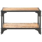 Mesa de centro de madera maciza de mango 60x60x35 cm