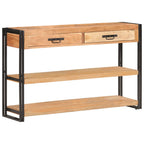 Aparador de madera maciza de acacia 120x30x75 cm