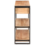 Aparador de madera maciza de acacia 120x30x75 cm