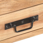 Aparador de madera maciza de acacia 120x30x75 cm