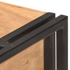 Aparador de madera maciza de acacia 120x30x75 cm