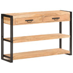 Aparador de madera maciza de acacia 120x30x75 cm