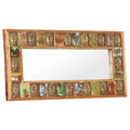 Espejo con enchapado de Buda madera maciza reciclada 110x50 cm
