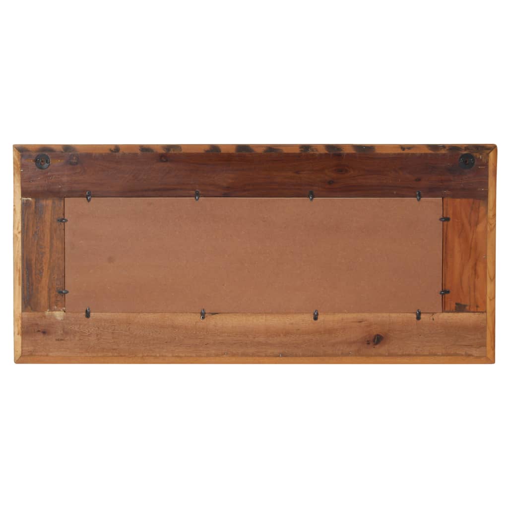 Espejo con enchapado de Buda madera maciza reciclada 110x50 cm