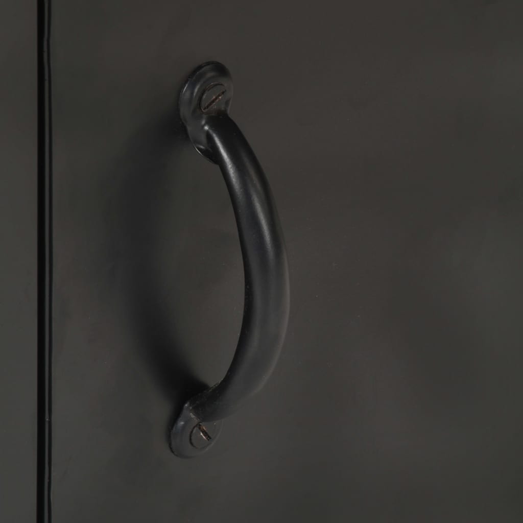 Mesita de noche de madera maciza de mango rugosa 40x30x52 cm