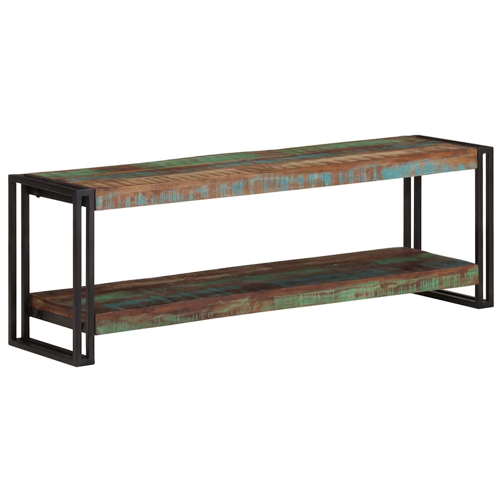 Mueble para la TV de madera maciza reciclada 120x30x40 cm