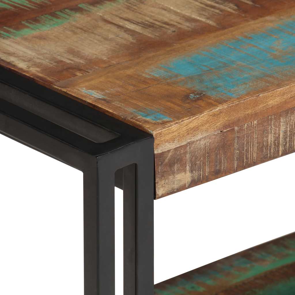 Mueble para la TV de madera maciza reciclada 120x30x40 cm