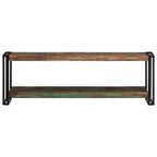 Mueble para la TV de madera maciza reciclada 120x30x40 cm