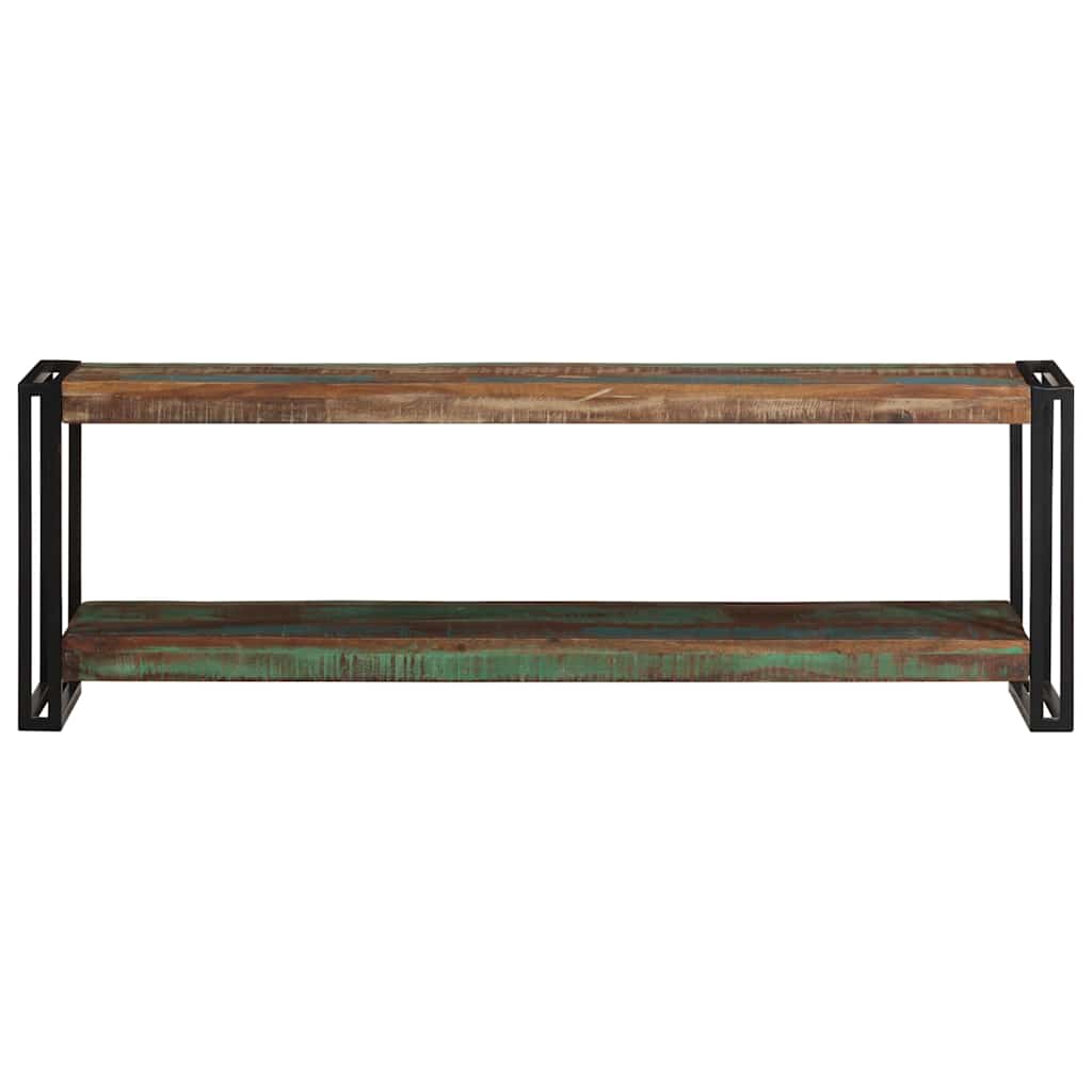 Mueble para la TV de madera maciza reciclada 120x30x40 cm