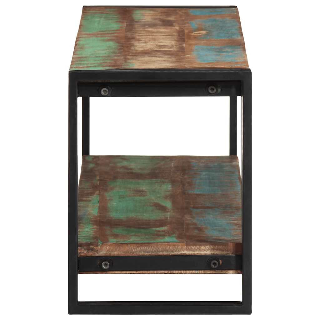 Mueble para la TV de madera maciza reciclada 120x30x40 cm
