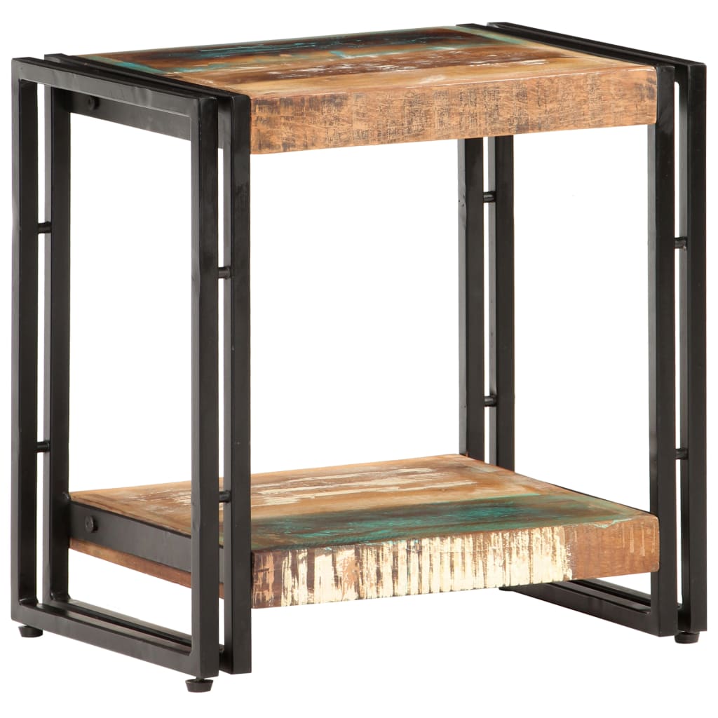 Rough mango wood side table 40x30x40 cm