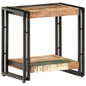 Mesa auxiliar de madera de mango rugosa 40x30x40 cm