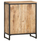 Botellero de madera maciza de mango rugosa 62x33x78,5 cm