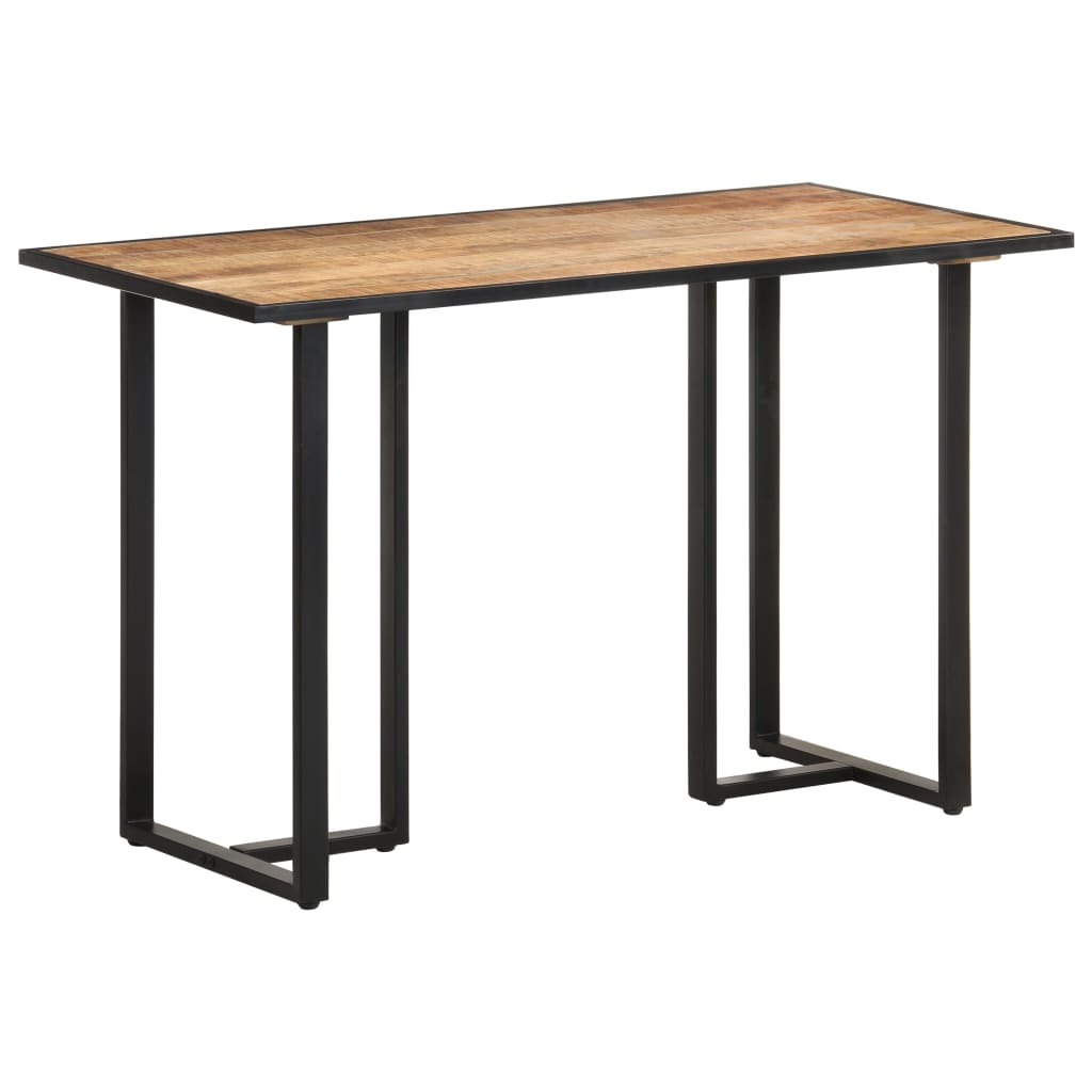 Mesa de comedor de madera maciza de mango rugosa 120 cm