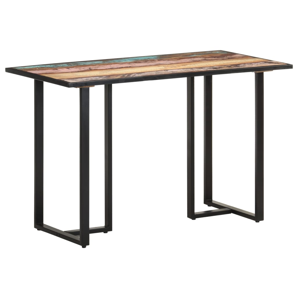 Mesa de comedor de madera maciza de mango rugosa 120 cm