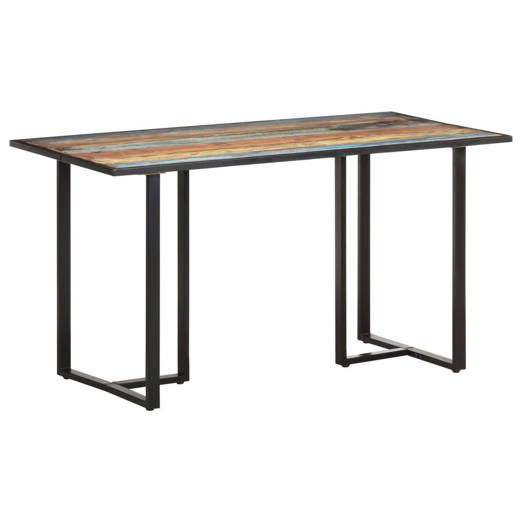 Mesa de comedor de madera maciza de mango rugosa 120 cm