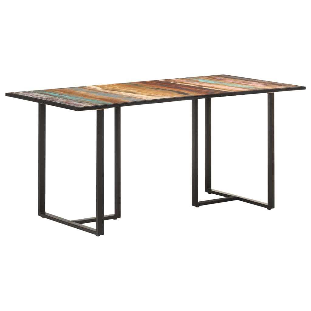 Mesa de comedor de madera maciza de mango rugosa 120 cm