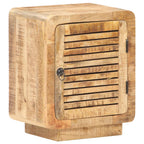 Mesita de noche de madera de mango rugosa 40x30x50 cm
