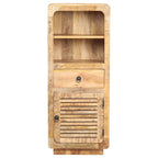 Aparador de madera de mango rugosa 45x32x110 cm