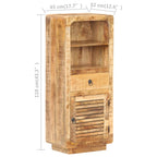 Aparador de madera de mango rugosa 45x32x110 cm