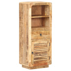 Aparador de madera de mango rugosa 45x32x110 cm