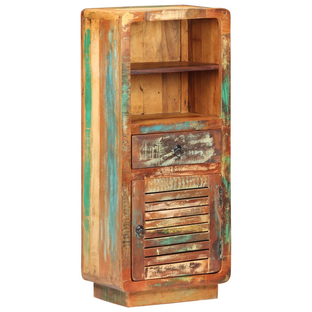 Aparador de madera de mango rugosa 45x32x110 cm