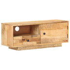 Mueble para TV de madera de mango maciza 90x30x35 cm