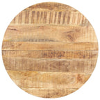 Mesa de comedor de madera de mango rugosa 80 cm