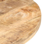 Mesa de comedor de madera de mango rugosa 80 cm