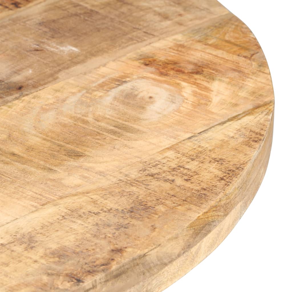 Mesa de comedor de madera de mango rugosa 80 cm