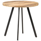 Mesa de comedor de madera de mango rugosa 80 cm