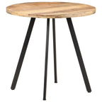 Mesa de comedor de madera de mango rugosa 80 cm