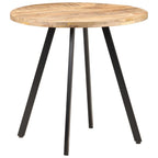 Mesa de comedor de madera de mango rugosa 80 cm