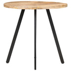 Mesa de comedor de madera de mango rugosa 80 cm