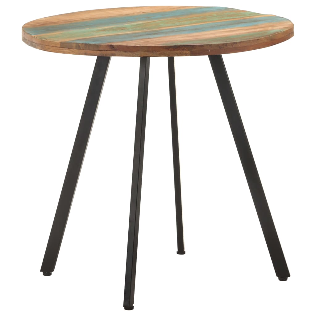 Mesa de comedor de madera de mango rugosa 80 cm